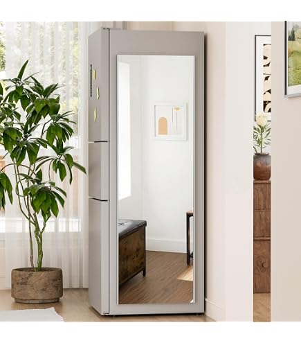 Amazon.com: brisafe Magnetic Nano Non-Glass Wall Mirror, No Drill